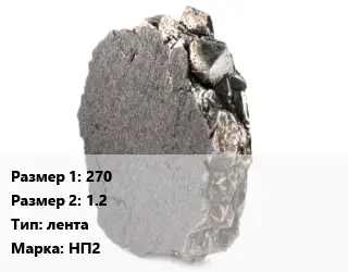 Никель 270х1.2 лента Марка: НП2